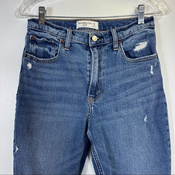 Abercrombie High Rise Mom Jeans Size 27 Short - Picture 7 of 12